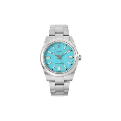 ROLEX OYSTER PERPETUAL BLUE DIAL 41MM WATCH M124306
